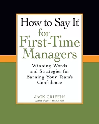 How To Say It for First-Time Managers cover