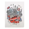 London Handmade Silkscreened Journal cover