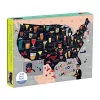 Cocktail Map Of The USA 1000 Piece Puzzle cover