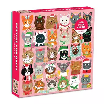 Festive Furballs 500 Piece Puzzle cover