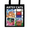 Artsy Cats Reusable Shopping Bag cover