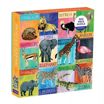 Painted Safari 500 Piece Family Puzzle cover