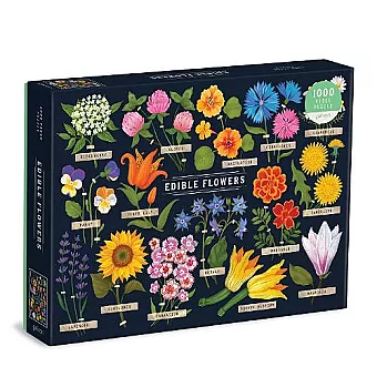 Edible Flowers 1000 Piece Puzzle cover