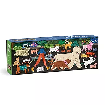 Dog Walk 1000 Piece Panoramic Puzzle cover