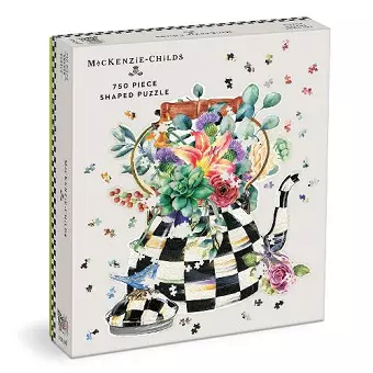 MacKenzie-Childs Blooming Kettle 750 Piece Shaped Puzzle cover