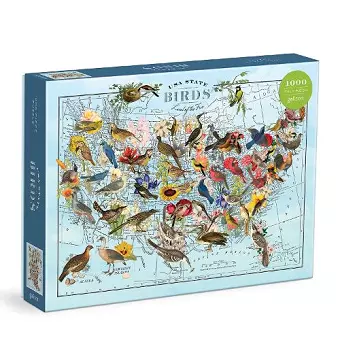 Wendy Gold State Birds 1000 Piece Puzzle cover
