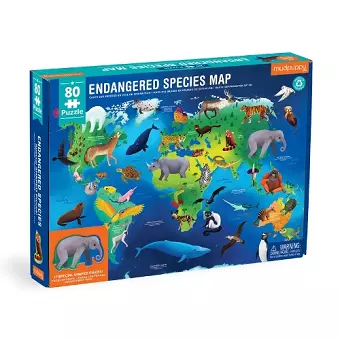 Endangered Species Around the World 80 Piece Geography Puzzle cover