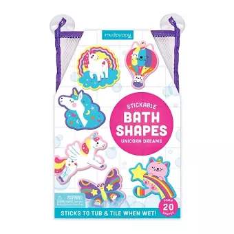 Unicorn Dreams Stickable Foam Bath Shapes cover