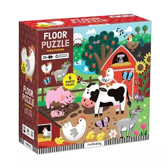 Farm Friends 25 Piece Floor Puzzle with Shaped Pieces cover