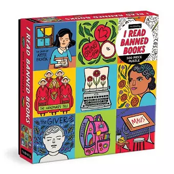 I Read Banned Books 500 Piece Family Puzzle cover