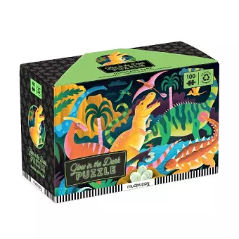 Dinosaur Park 100 Piece Glow in the Dark Puzzle cover