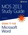 MOS 2013 Study Guide for Microsoft Word cover