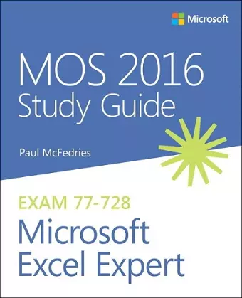 MOS 2016 Study Guide for Microsoft Excel Expert cover