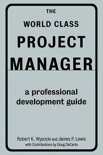 The World Class Project Manager cover