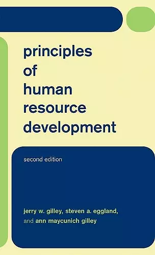 Principles Of Human Resource Development cover