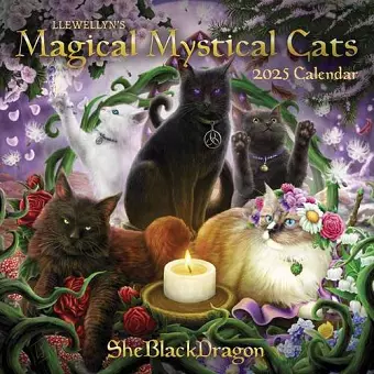 Llewellyn's 2025 Magical Mystical Cats Calendar cover