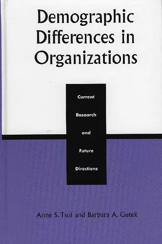 Demographic Differences in Organizations cover