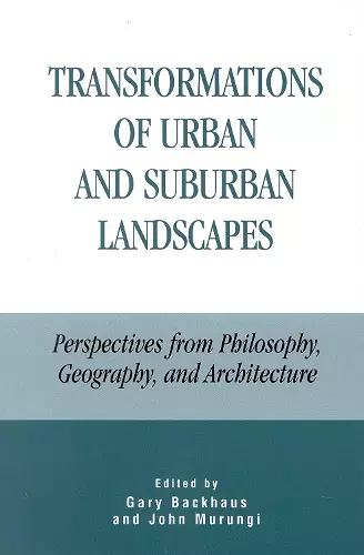 Transformations of Urban and Suburban Landscapes cover