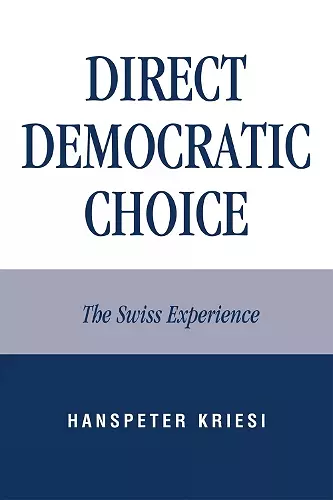 Direct Democratic Choice cover