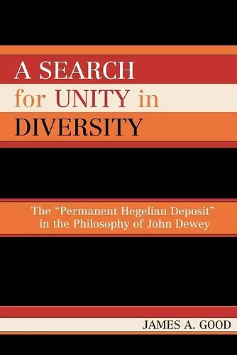 A Search for Unity in Diversity cover