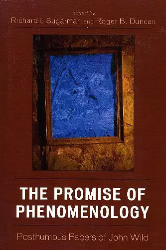 The Promise of Phenomenology cover