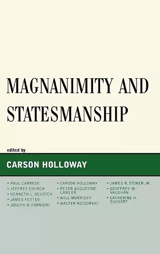 Magnanimity and Statesmanship cover