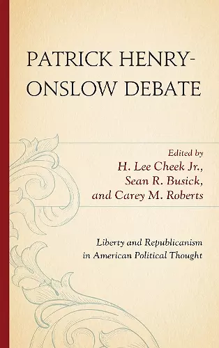 Patrick Henry-Onslow Debate cover