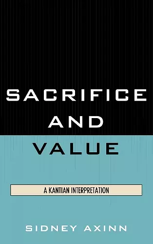 Sacrifice and Value cover