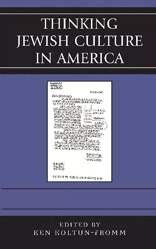 Thinking Jewish Culture in America cover