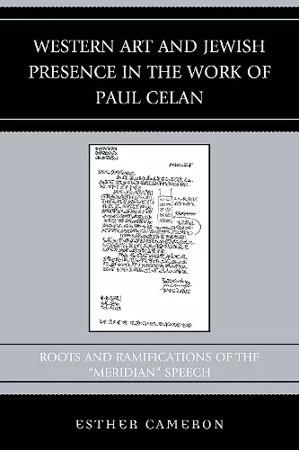 Western Art and Jewish Presence in the Work of Paul Celan cover