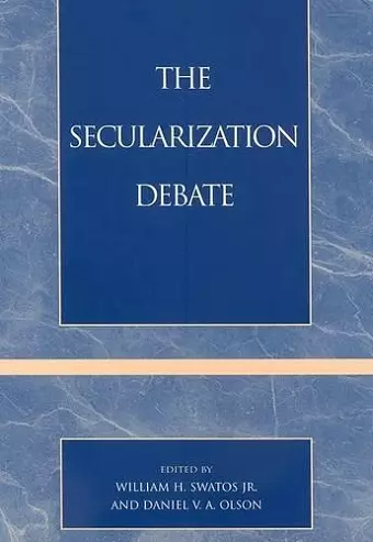 The Secularization Debate cover