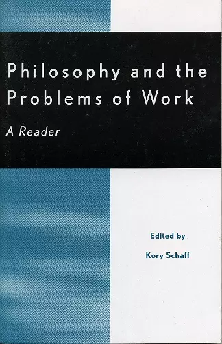 Philosophy and the Problems of Work cover