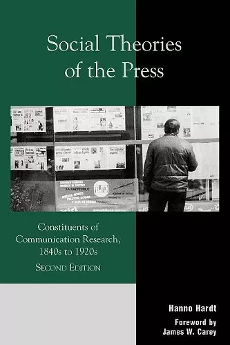 Social Theories of the Press cover