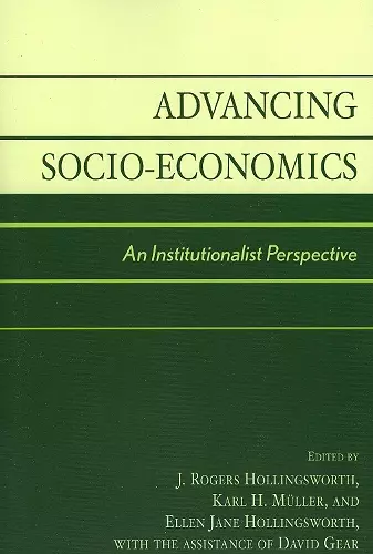 Advancing Socio-Economics cover