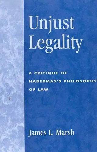 Unjust Legality cover
