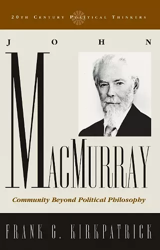 John Macmurray cover