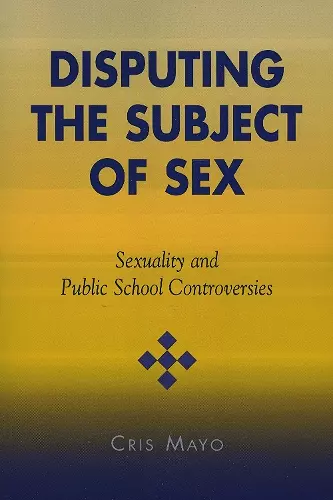 Disputing the Subject of Sex cover