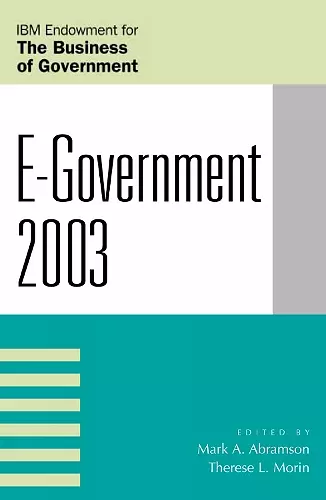 E-Government 2003 cover