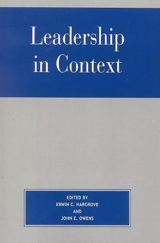 Leadership in Context cover