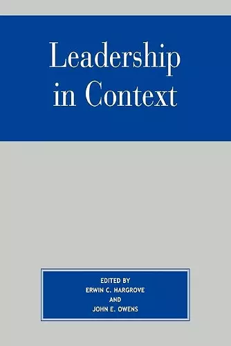 Leadership in Context cover