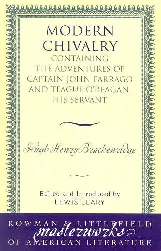 Modern Chivalry cover