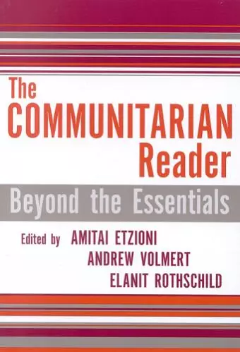 The Communitarian Reader cover