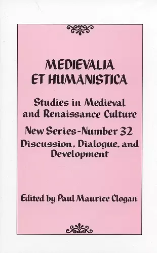 Medievalia et Humanistica No. 32 cover