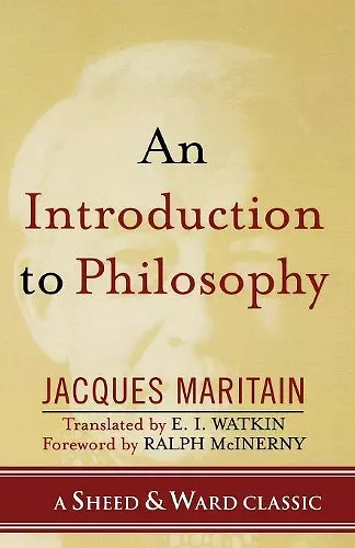 An Introduction to Philosophy cover