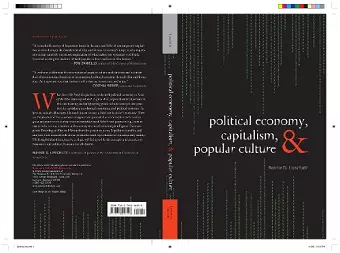 Political Economy, Capitalism, and Popular Culture cover