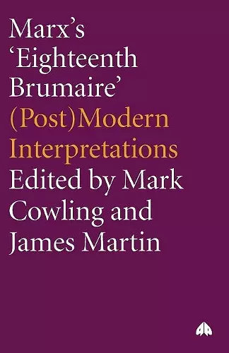 Marx's 'Eighteenth Brumaire' cover