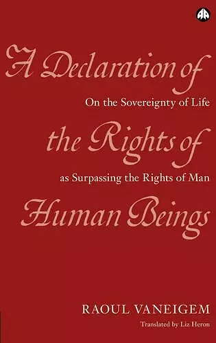 A Declaration of the Rights of Human Beings cover