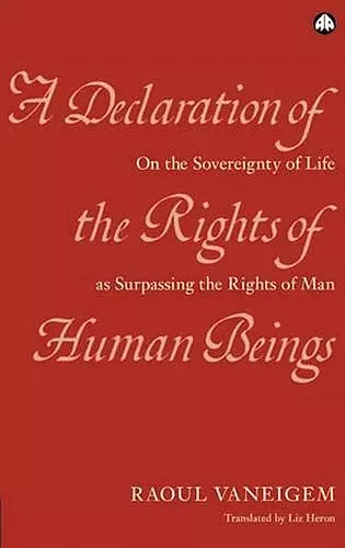 A Declaration of the Rights of Human Beings cover