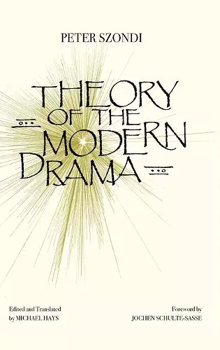 Theory of Modern Drama cover