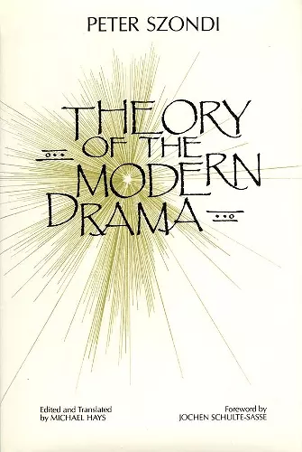 Theory of Modern Drama cover